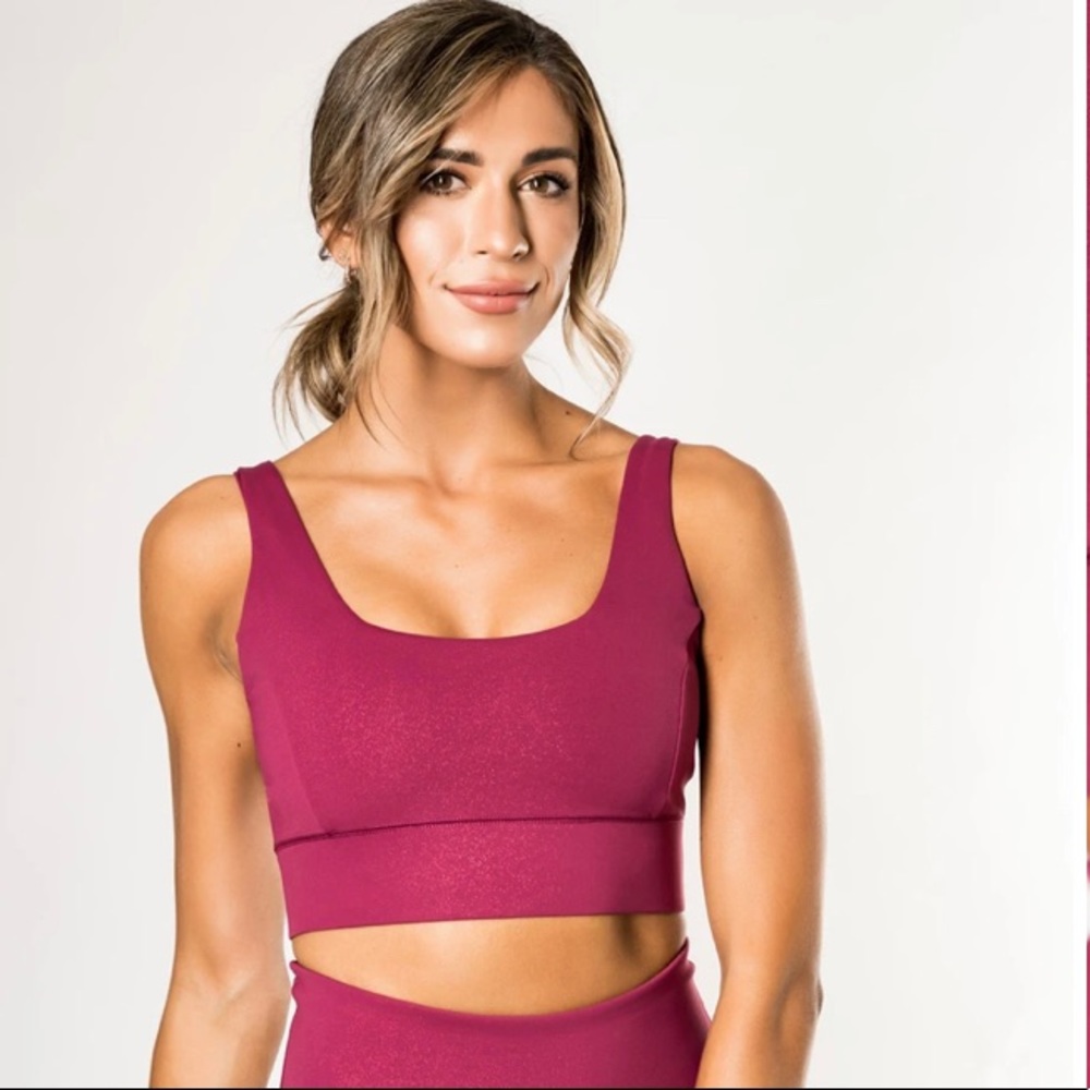 IVL Glitter Power Bra in Raspberry size 6